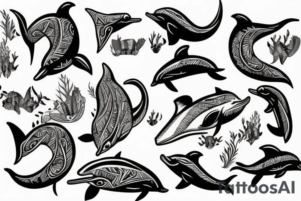 Dolphin tattoo idea