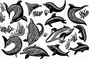 Dolphin tattoo idea