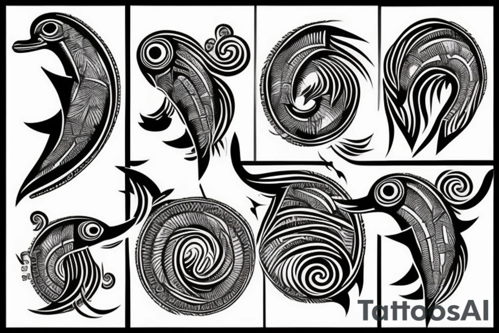 Dolphin tattoo idea