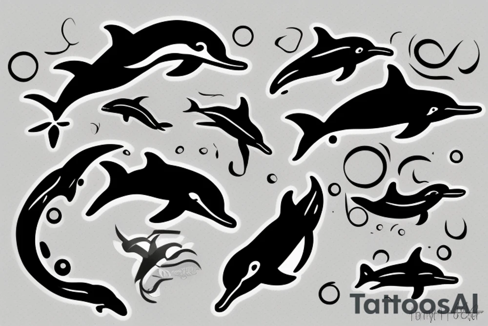 Dolphin tattoo idea