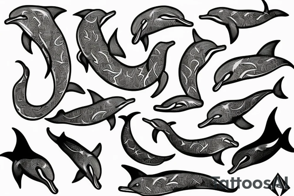 Dolphin tattoo idea
