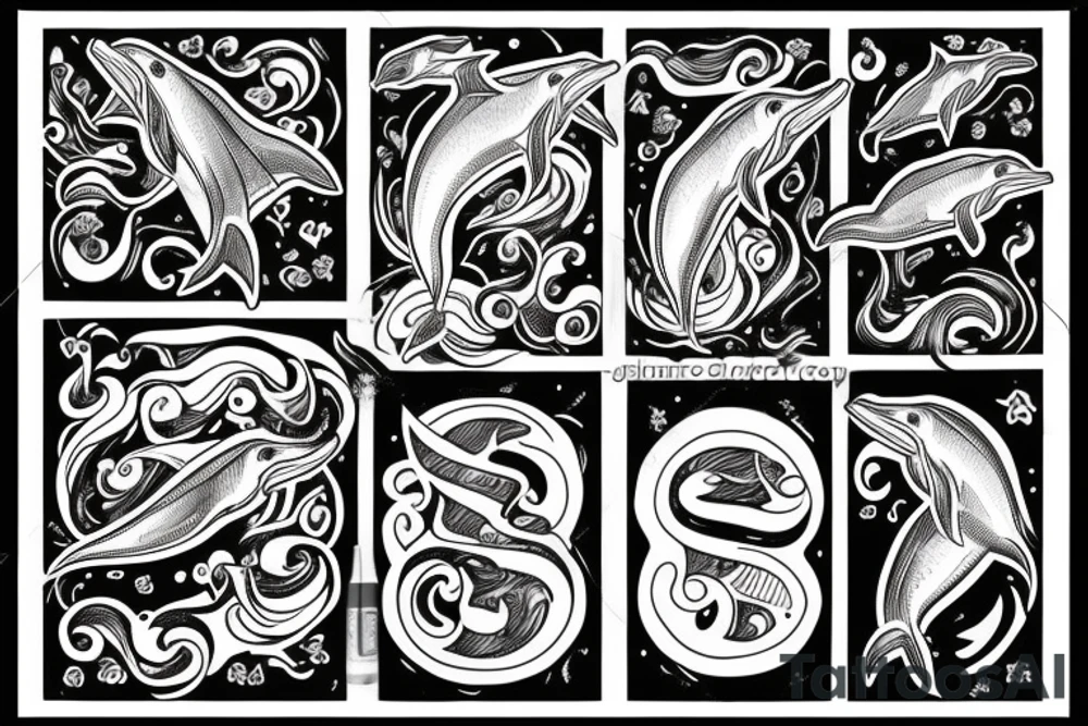Dolphin tattoo idea