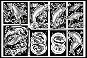 Dolphin tattoo idea
