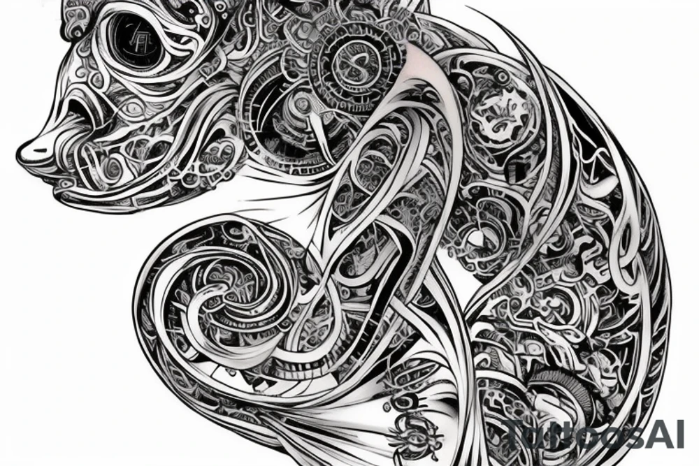 Реалистичный Величественный чёрно-фиолетовый дракон tattoo idea Реалистичный Величественный чёрно-фиолетовый дракон tattoo idea