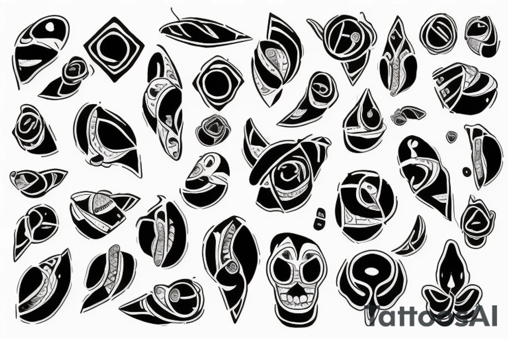 Молнии ударяются об глаз tattoo idea