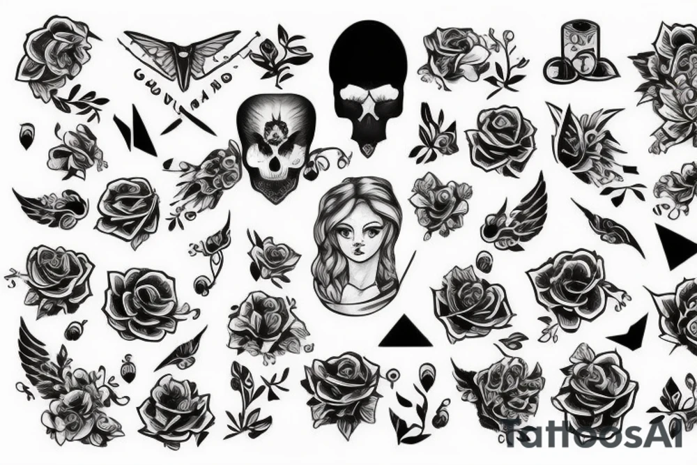 Молнии ударяются об глаз tattoo idea