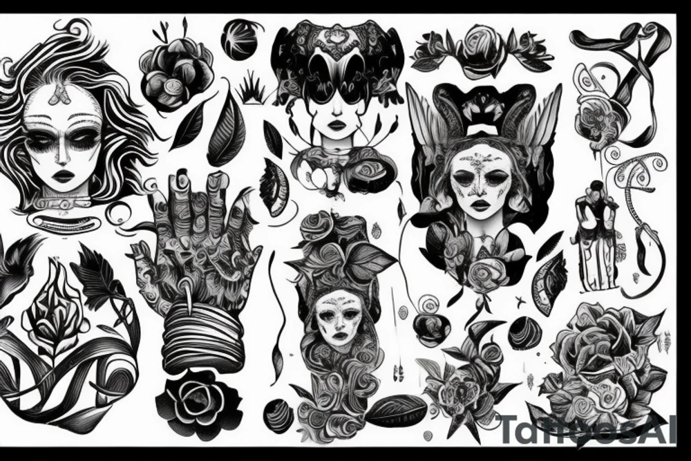 Молнии ударяются об глаз tattoo idea