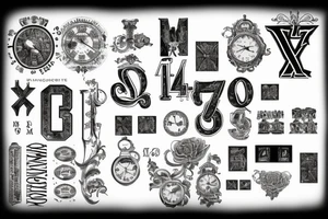 Roman numerals 4/23/1957 tattoo idea