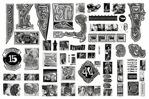 Roman numerals 4/23/1957 tattoo idea