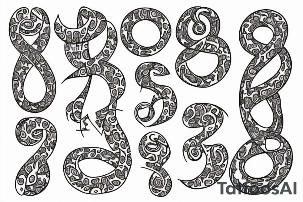 infinity symbol 
music
 books tattoo idea