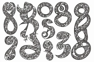 infinity symbol 
music
 books tattoo idea