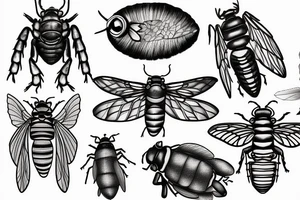 Cicada tattoo idea