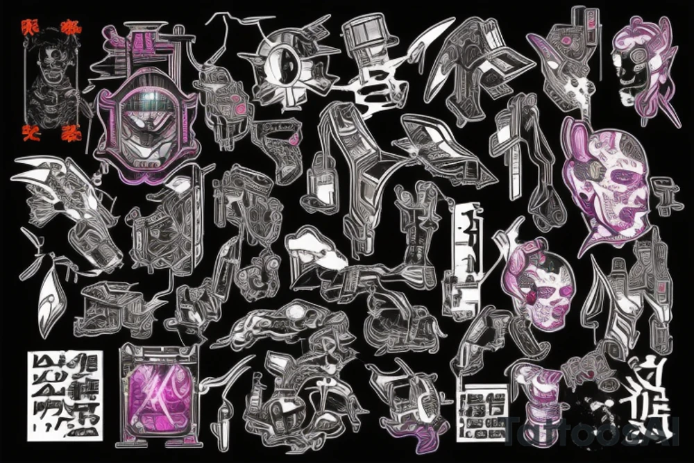 Cyberpunk tattoo idea