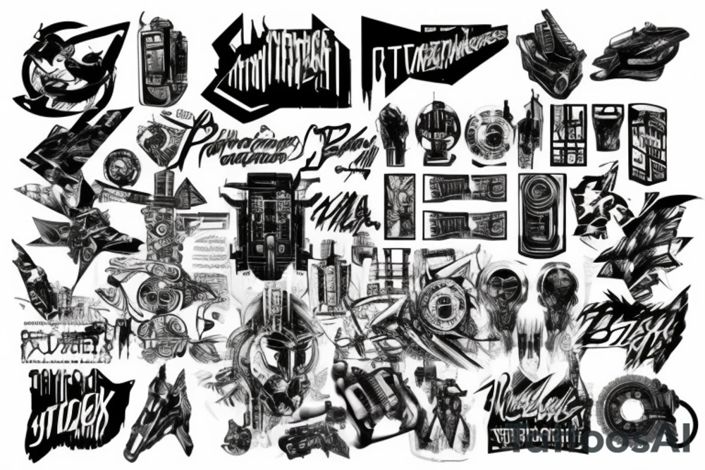 Cyberpunk tattoo idea