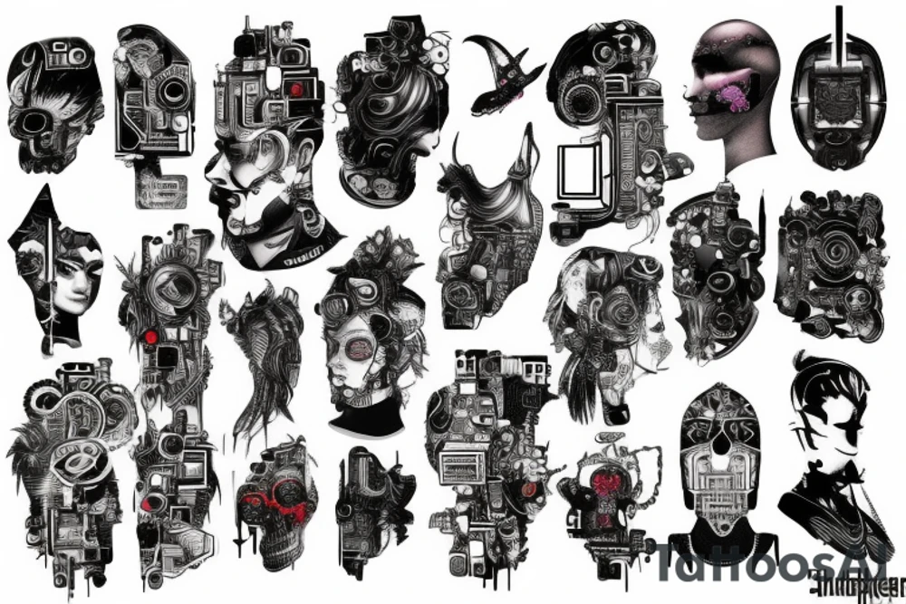 Cyberpunk tattoo idea
