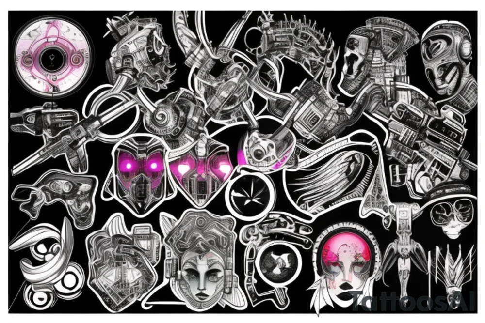 Cyberpunk tattoo idea