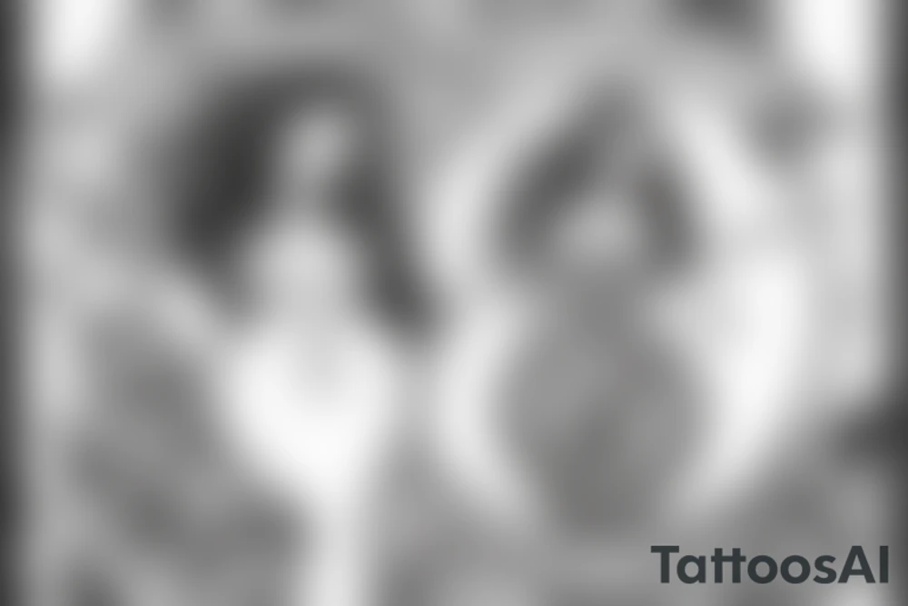 A plus size mermaid with a banner with the text: don't forget me tattoo idea A plus size mermaid with a banner with the text: don't forget me tattoo idea