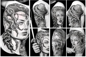 Medusa as a men tattoo idea