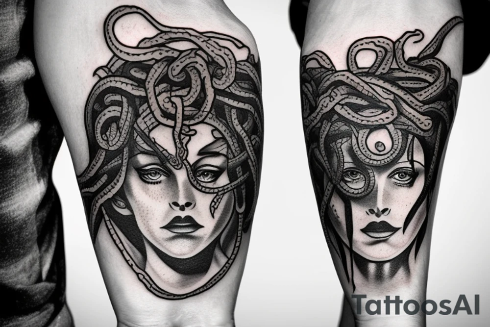 Medusa as a men tattoo idea