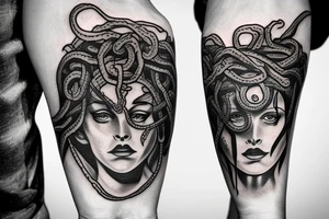 Medusa as a men tattoo idea