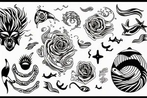 Ocean tattoo idea