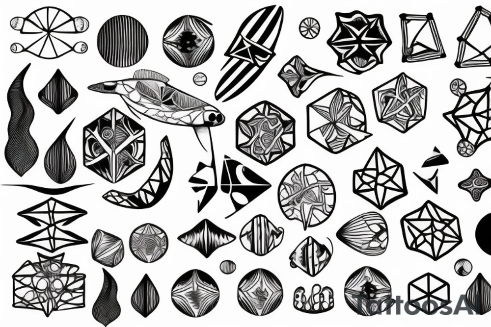 Sea water tattoo idea
