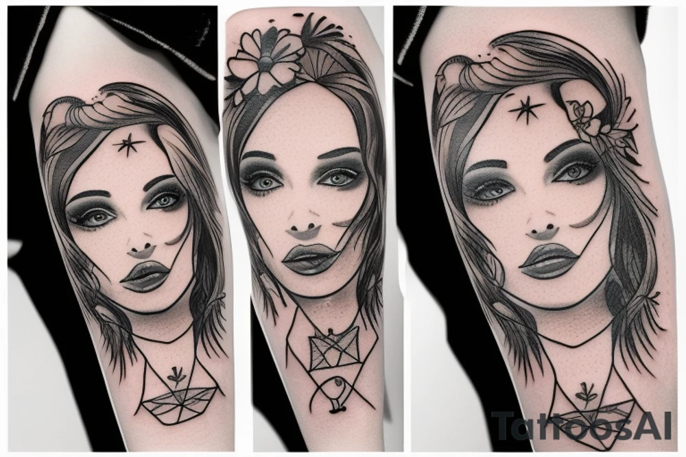 No one hurts this pretty girl but her tattoo idea