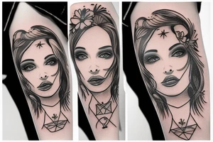 No one hurts this pretty girl but her tattoo idea
