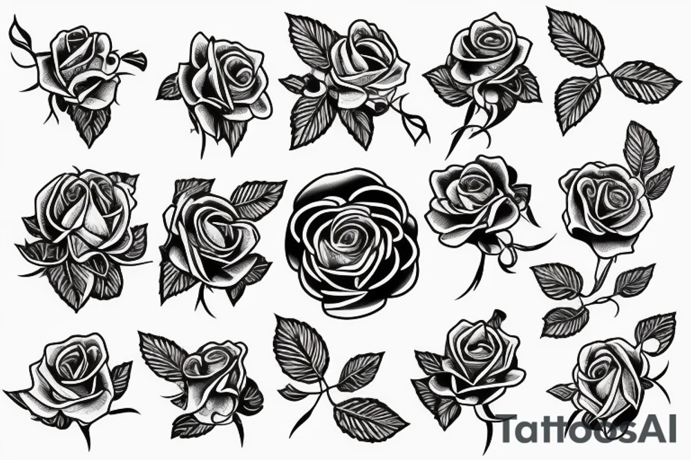 Rose hip tattoo idea