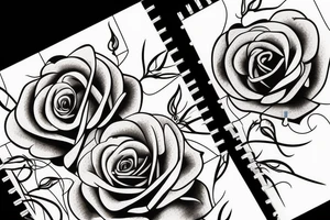 Rose hip tattoo idea