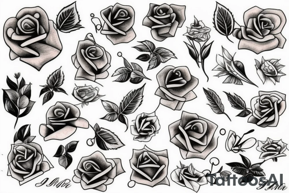 Rose hip tattoo idea