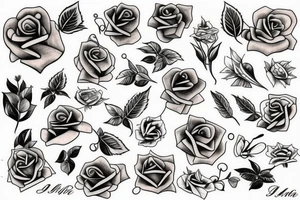 Rose hip tattoo idea