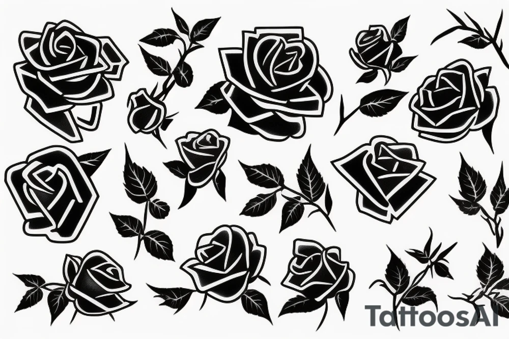 Rose hip tattoo idea