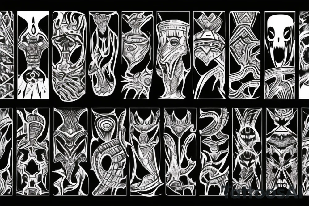 Un ragno cyber sigilism tattoo idea