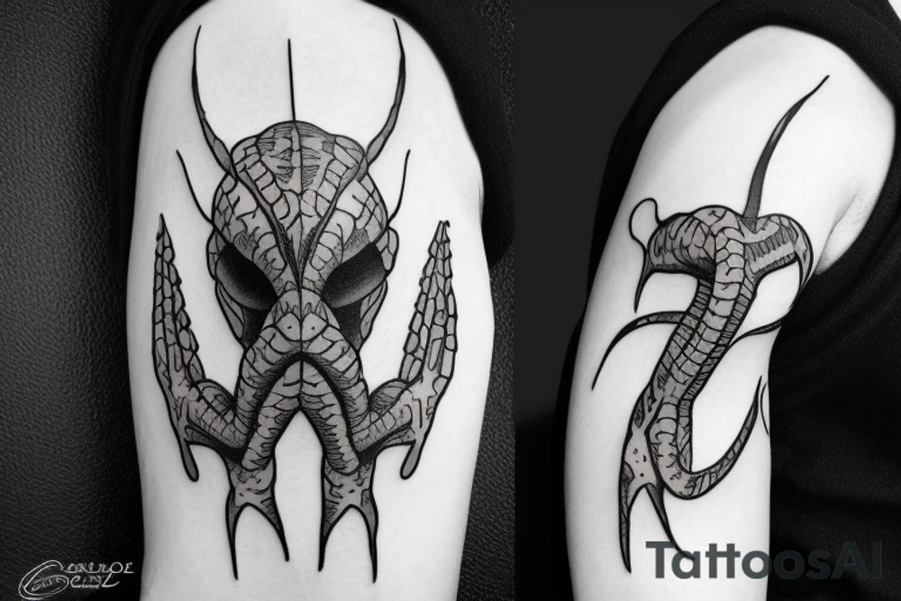 Un ragno cyber sigilism tattoo idea