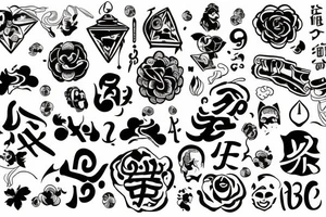 A sign of good luck fortune happiness of life tattoo idea