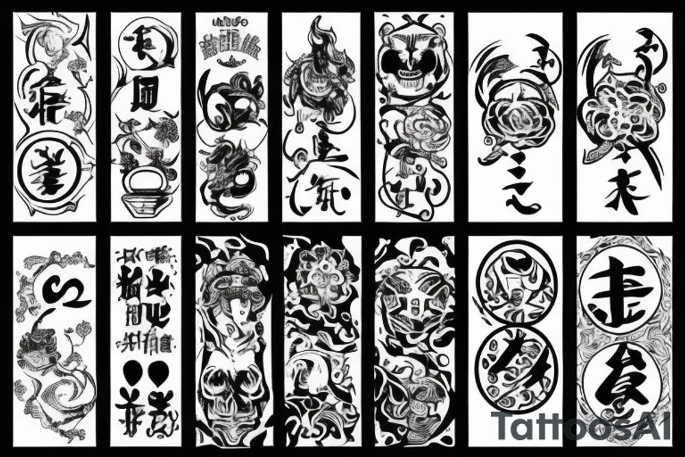 A sign of good luck fortune happiness of life tattoo idea