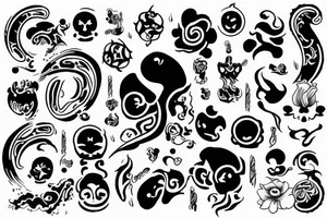 A sign of good luck fortune happiness of life tattoo idea