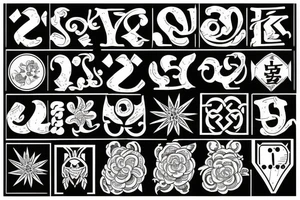 A sign of good luck fortune happiness of life tattoo idea