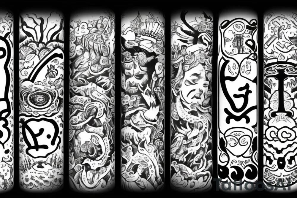 A sign of good luck fortune happiness of life tattoo idea
