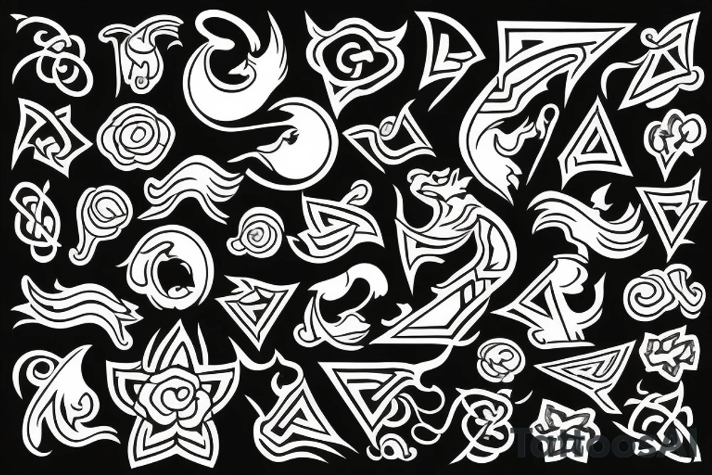 A sign of good luck fortune and money tattoo idea