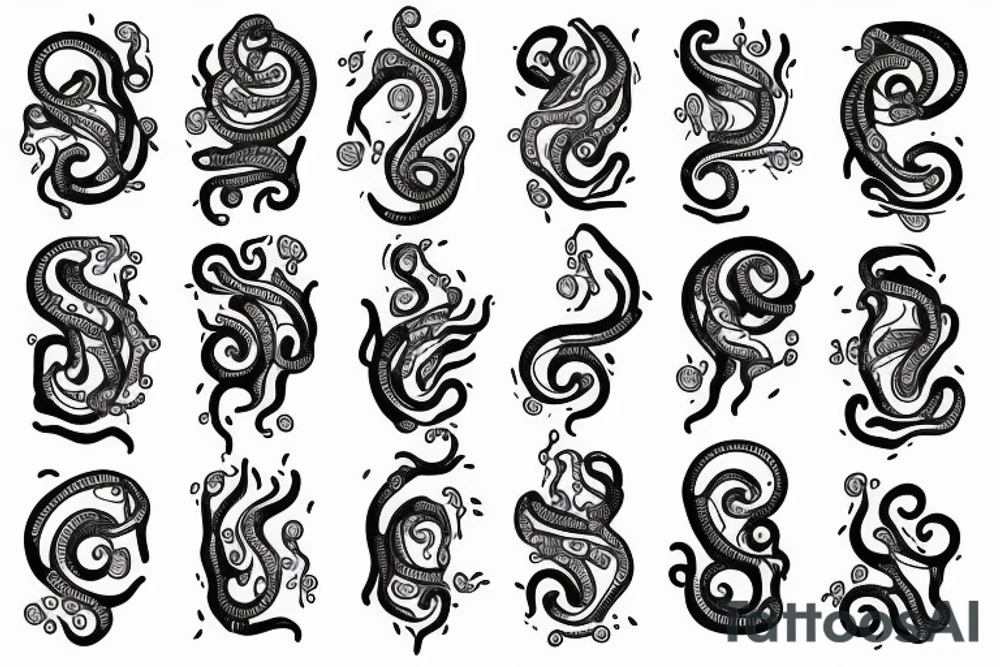 Mechanical tentacles for hands tattoo idea