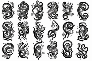 Mechanical tentacles for hands tattoo idea