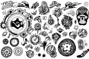 A cool gear tattoo idea