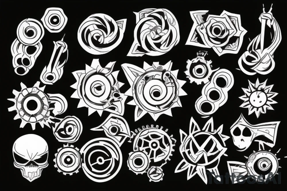A cool gear tattoo idea