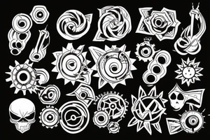 A cool gear tattoo idea