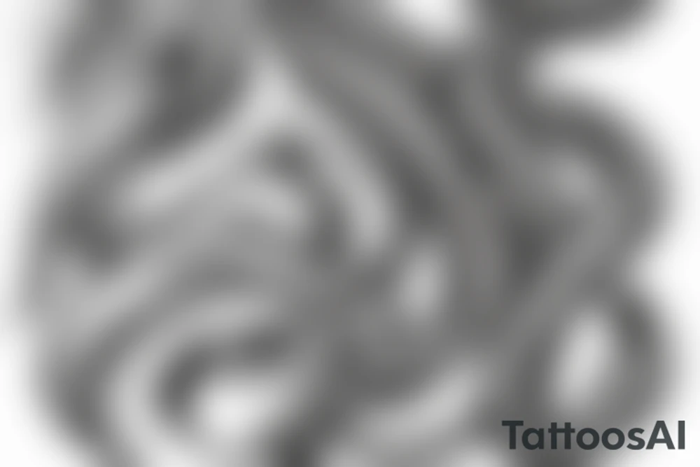 snake and wheat tattoo idea