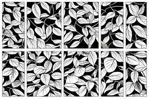 vines and leaves stretching out tattoo idea
