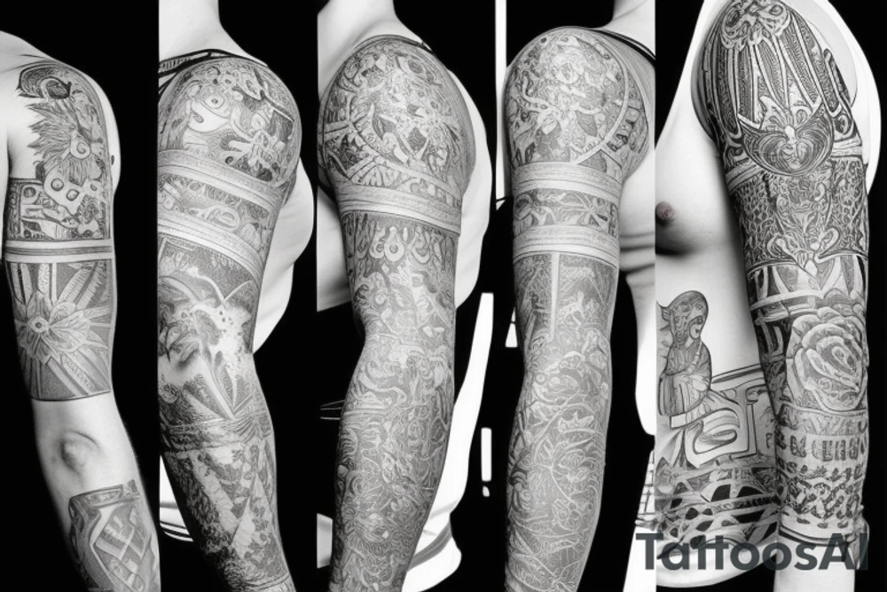 A sleeve that portrays the gospel tattoo idea