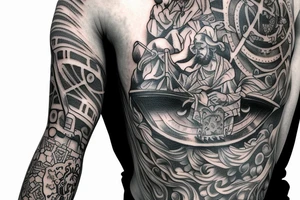 A sleeve that tells the story of Jesus tattoo idea